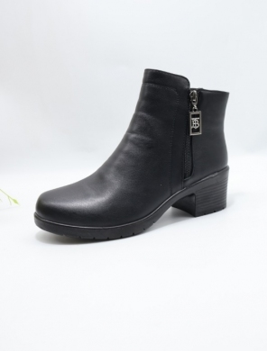 Botki damskie ocieplane na obcasie (36-42) 7112-1