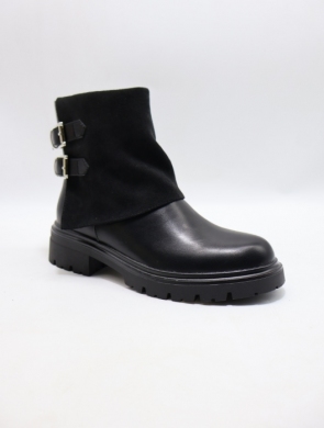 Botki damskie na płaskim (36-41) 68343 BLACK