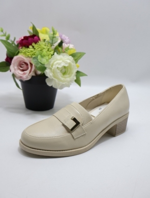 Półbuty damskie na obcasie (36-41) 1544 BEIGE