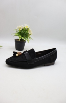 Mokasyny damskie na płaskim (36-41) H8-211 BLACK