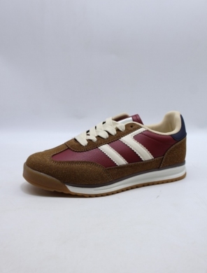 Buty sportowe damskie na płaskim (36-41) C3907 WINE