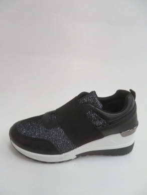 Buty sportowe damskie na koturnie (36-41) SD655 NERO