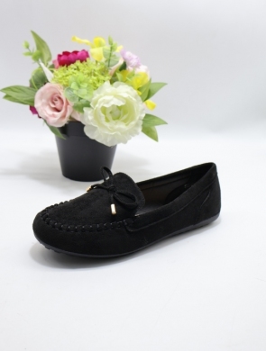 Mokasyny damskie na płaskim (36-41) SBXH-93 BLACK