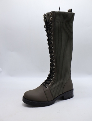 Kozaki damskie na płaskim (36-41) JRX-90 GREEN