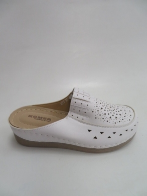 Klapki damskie na koturnie (36-41) Z-28 WHITE