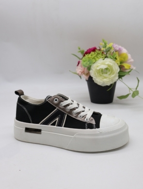 Trampki damskie na płaskim (36-41) LY099 BLACK