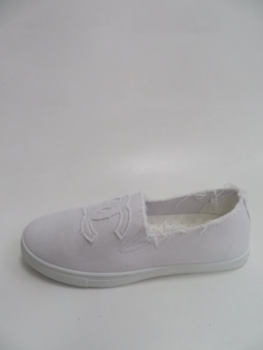 Tenisówki damskie na płaskim (36-41) 1015-8 WHITE