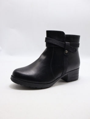 Botki damskie ocieplane na obcasie (36-41) HL61733 BLACK