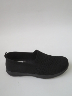 Tenisówki damskie na płaskim (36-41) D38-1 BLACK