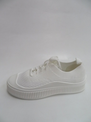 Buty sportowe damskie na płaskim (36-41) RE22 WHITE