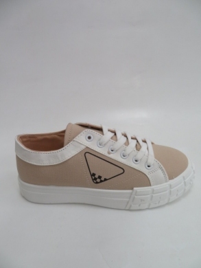 Tenisówki damskie na płaskim (36-41) H241 BEIGE