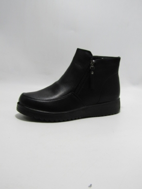 Botki damskie ocieplane na płaskim (38-43) A8850T BLACK