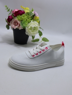 Buty sportowe damskie na płaskim (37-40) 88-125 WH/FUSHIA
