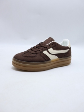Buty sportowe damskie na płaskim (36-41) BH-2205 BROWN
