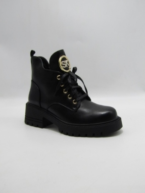 Botki damskie ocieplane na obcasie (36-41) F1265 BL/PU