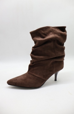 Botki damskie na szpilce (36-41) CLS-630 BROWN
