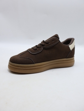 Buty sportowe damskie na płaskim (36-41) 1218 BROWN