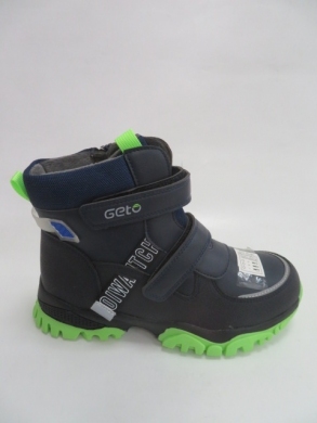 Botki chłopięce ocieplane (32-37) F813 BLUE/GREEN