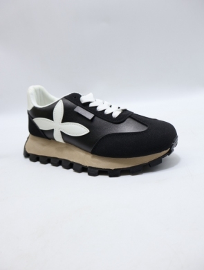 Buty sportowe damskie na płaskim (36-41) 88221 BLACK