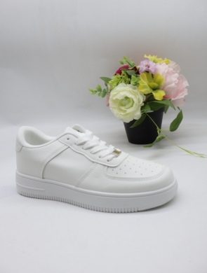 Buty sportowe damskie na płaskim (36-41) EV-43 ALLWHITE