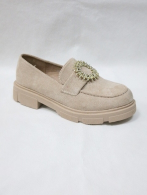 Mokasyny damskie na płaskim (36-41) JH271 BEIGE