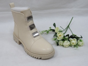 Botki damskie jesienne na koturnie (36-41) JJ41 BEIGE