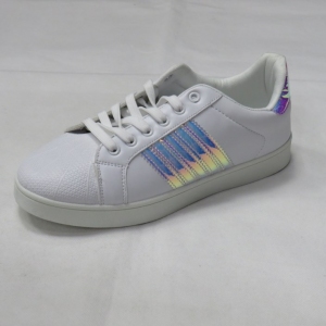 Buty sportowe damskie na płaskim (36-41) DS99-312 WHITE/SHINNING