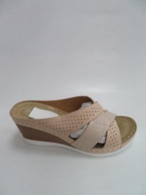 Klapki damskie na koturnie (36-41) 0-27 BEIGE