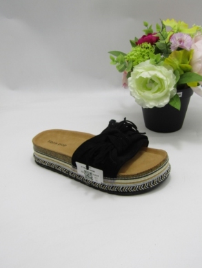 Klapki damskie na płaskim (36-41) YT82 BLACK