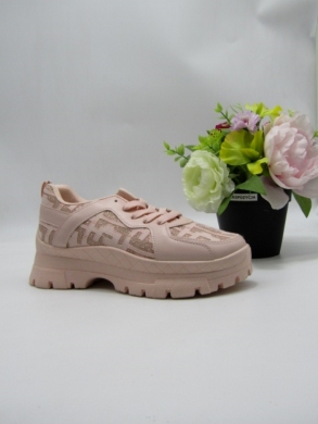 Buty sportowe damskie na płaskim (36-41) VL172 PINK