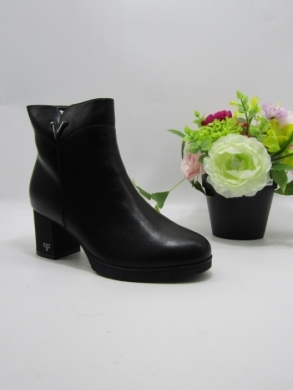 Botki damskie ocieplane na obcasie (36-41) AXHX-108 BLACK