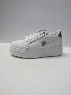 Buty sportowe damskie na koturnie (36-41) 103 WHITE