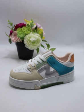 Buty sportowe damskie na płaskim (36-41) LA215 BE/BLUE