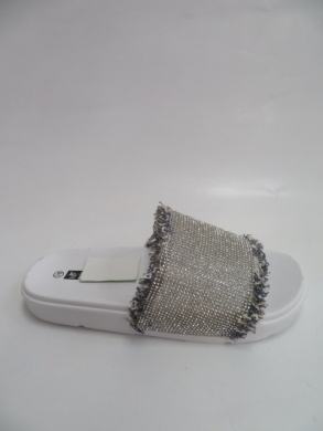 Klapki damskie na płaskim (36-41) LS197 WHITE
