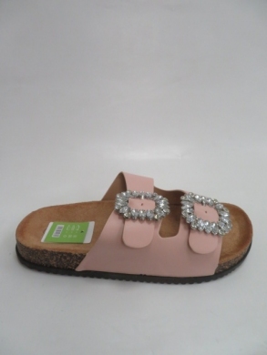 Klapki damskie na płaskim (36-41) 8051 PINK