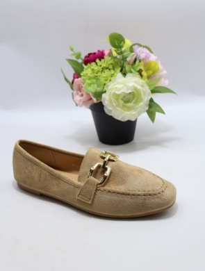 Mokasyny damskie na płaskim (36-41) H8-967 KHAKI