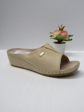Klapki damskie na koturnie (36-41) 7AA221 BEIGE
