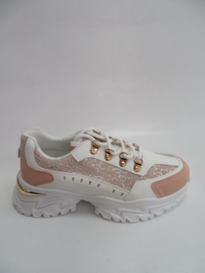 Sneakersy damskie niskie (36-41) AB967 WHITE/PINK
