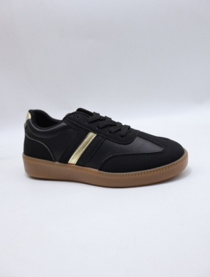Buty sportowe damskie na płaskim (36-41) LE6087 BLACK