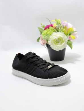 Buty sportowe damskie na płaskim (36-41) EV-353 BLACK