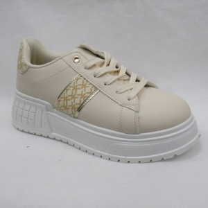 Buty sportowe damskie na płaskim (36-41) AB1025  BEIGE