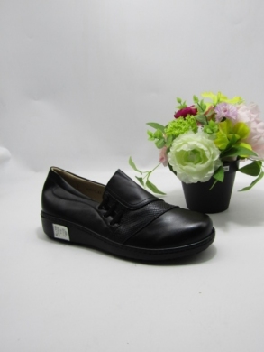 Półbuty damskie na płaskim (40-43) 8331-1 BLACK