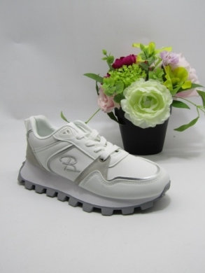 Buty sportowe damskie na płaskim (36-41) 309-21 WHITE