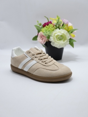 Buty sportowe damskie na płaskim (36-41) B-6610 BEIGE