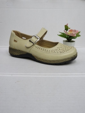 Półbuty damskie na koturnie (36-42) FE6238 BEIGE/WHITE