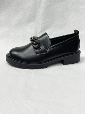 Mokasyny damskie na płaskim (36-41) 3232 BLACK
