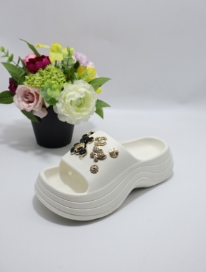 Klapki damskie na koturnie (36-41) POH-4 WHITE