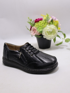 Półbuty damskie na płaskim (36-42) 22T108-1 BLACK