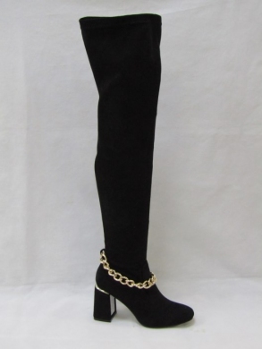Kozaki damskie na obcasie (36-41) 3320 BLACK