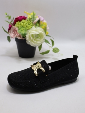 Mokasyny damskie na płaskim (36-41) 2946 BLACK